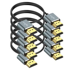 Twozoh スリム4K HDMIケーブル 1M 5本入り 超薄型&フレキシブル スキニーHDMI 2.0コード 4K/60HZ 18gbp