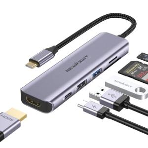 USB C ハブ 6-in-1アダプタ hdmi type-c ドッキングステーション PD 100W 急速充電ポート 4K@30HZ USB3.0 高速データ転送 SD/TFカード マルチディス｜store-yayoi