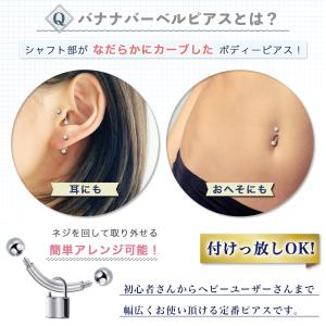 ボディピアス 軟骨ピアス つけっぱなし 16g...の詳細画像1
