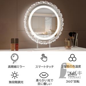 女優ミラー ledライト付き 卓上ミラー 36...の詳細画像1