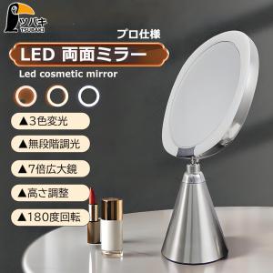 女優ミラー 高級感 卓上ミラー ledライト付き...の商品画像