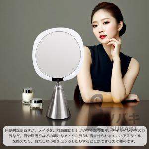 女優ミラー 高級感 卓上ミラー ledライト付...の詳細画像1