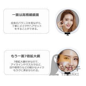 女優ミラー 高級感 卓上ミラー ledライト付...の詳細画像5