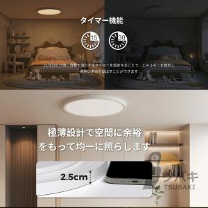 シーリングライト 薄型 木目調 白色 LED ...の詳細画像3