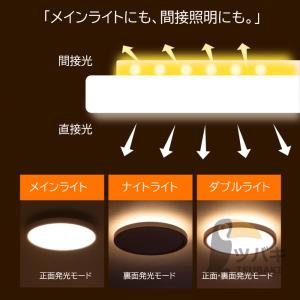 シーリングライト 薄型 木目調 白色 LED ...の詳細画像4