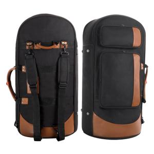 楽器ケース収納鞄ユーフォニアムバッグ金管楽器リュックサック防水 1200Dオックスフォード生地 25mm 綿パッド入り楽器 ソフトケースワンショルダー/手提げバッグ