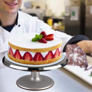 ケーキ回転台 アルミ合金 回転台 ケーキクーラー ケーキ装飾台 滑り止め ケーキ作り用 ターンテーブル ベーキング ツール デコレーション用 ベーキングツール｜store2byliu