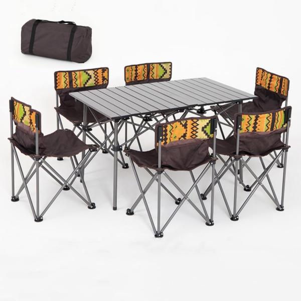 折り畳み テーブル チェア アウトドア キャンプ ロールテーブル セット 専用キャリーバッグ セット...