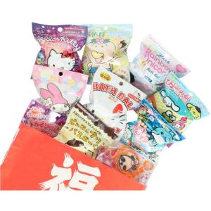 女の子用 キャラクター バスボール 福袋 10個入り + パンダ石けんorフラワーバスペタル1個 詰め合わせ