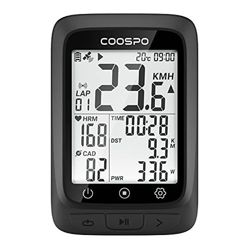 COOSPO サイクルコンピュータ GPS サイコン サイクリングコンピュータ 無線 ワイヤレス 自...