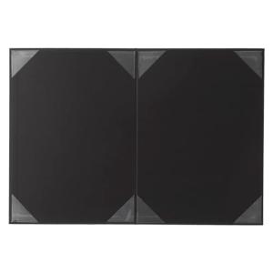 美濃商会 賞状ファイル 黒 （布柄） (A4 二枚用 9542-08)｜storebambi