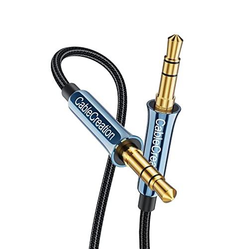 AUX ケーブル,CableCreation 3.5mm オーディオケーブル TRS 高耐久性ナイロ...