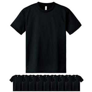 [グリマー] 00300-ACT 4.4オンス ドライTシャツ 10枚セット(ブラック, XL)｜storebambi