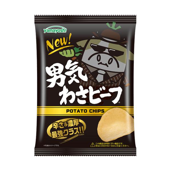 山芳　ポテトチップス男気わさビーフ45ｇ×12個