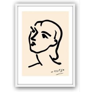 アンリ・マティス 新品 A4サイズ アートパネル 絵画 アートポスター 絵 アンリマティス インテリア 壁掛け 額装付き