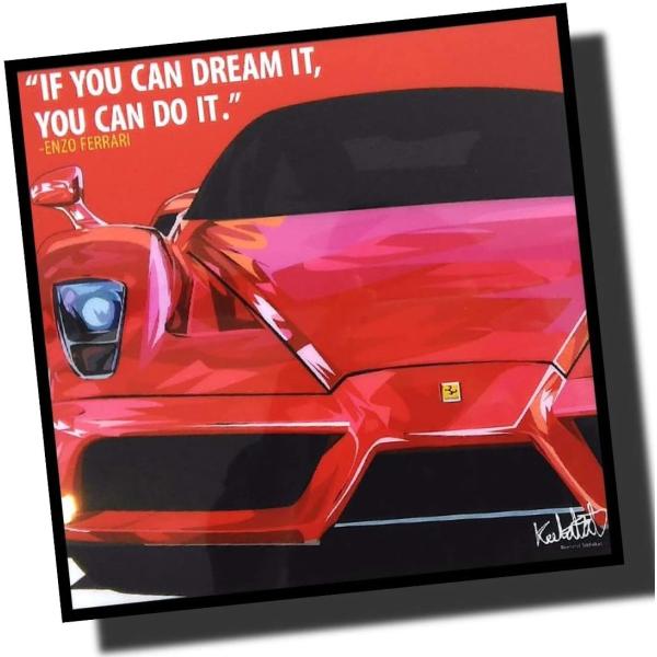 エンツォ フェラーリ Ferrari アートポスター アートパネル 壁掛け キャンバス インテリア ...