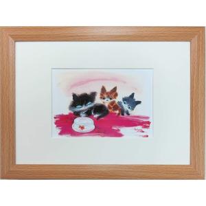 猫の版画 渡辺あきお 額装品 ジクレー 限定品 美品 可愛い ネコ Yahoo!オークション -「渡辺あきお 猫」(美術品) の落札相場