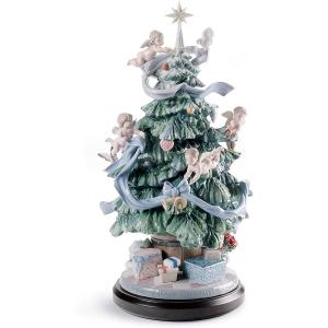 奇跡の存在 正規品 入手困難 リヤドロ 新品 LLADRO クリスマスツリー クリスマス 幸運 開運 プレゼント 置物 置き物 インテリア 47x26x26cm