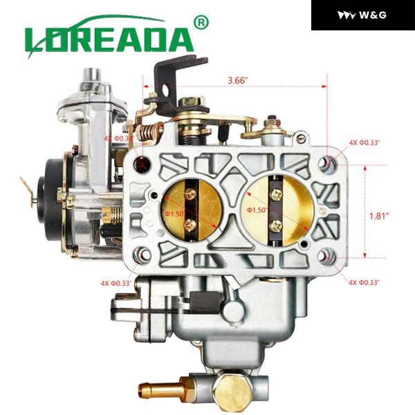 並行輸入品 2バレル キャブレター WEBER DFEV 32/36 キャブレター VW BUG D...