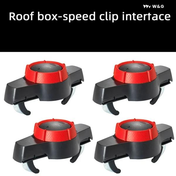 並行輸入品 4 X カールーフ ボックス キャリア バッグ マウント バックルクリップルーフラックロ...