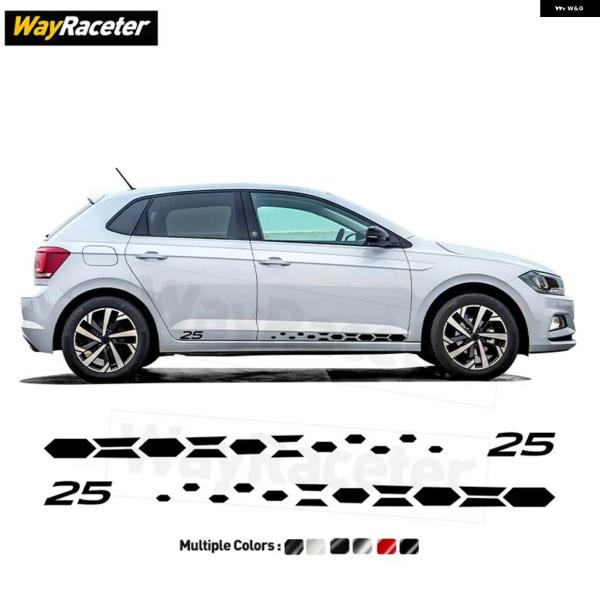 並行輸入品 エディション25 カーボンビニール デカール ドアサイドストライプ ステッカー フォルク...