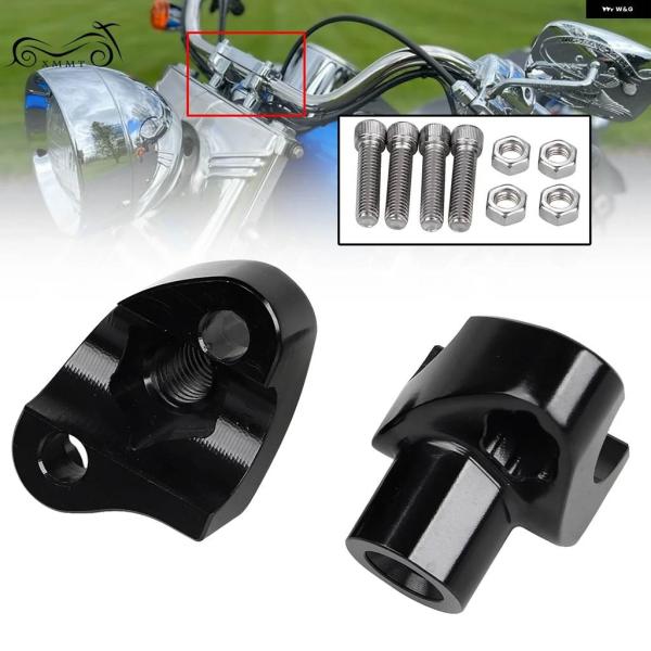 並行輸入品ブラック 2インチ トール ハンドルバー ライザー ハーレー スポーツスター XLH883...