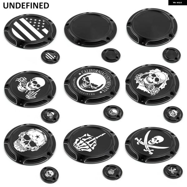 並行輸入品ダービータイミングタイマーカバー アルミフラッグ エンジン カバー ハーレー M8ツーリン...