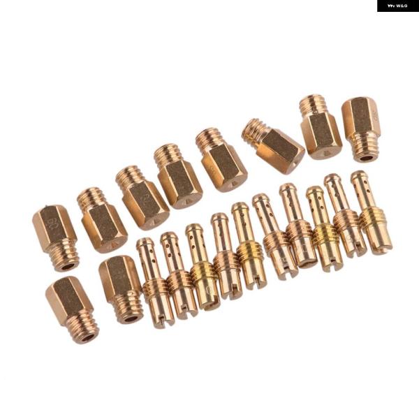 並行輸入品10個メタルライトゴールド メインジェット パイロットジェット キャブレター キット TM...