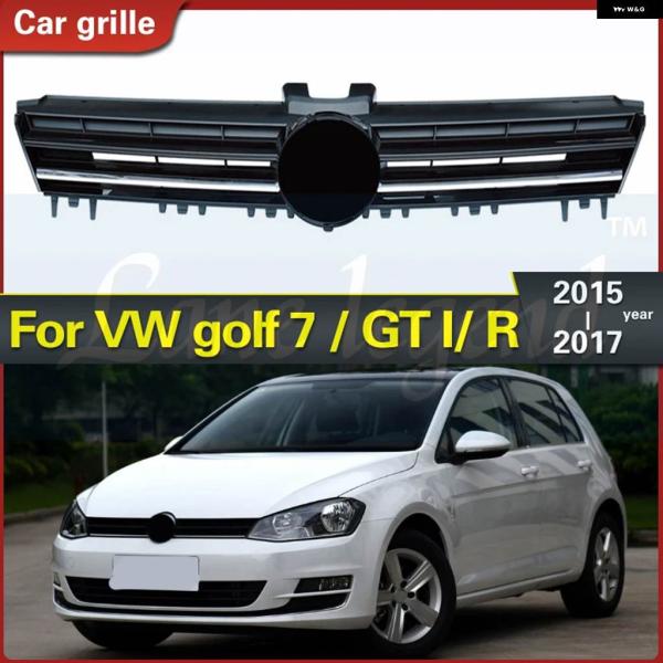 【並行輸入品】フォルクスワーゲン VW ゴルフ MK7 フロントセンター グリル ブラッククローム ...