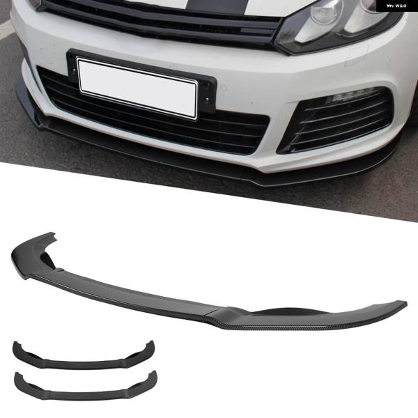 並行輸入品 バンパー プロテクター KSEEKデザイン 3セクション フロント バンパー スプリッタ...