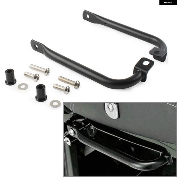 並行輸入品 ブラック バイク パッセンジャー リアアシスト グラブ リア アームレスト ハンドル ア...