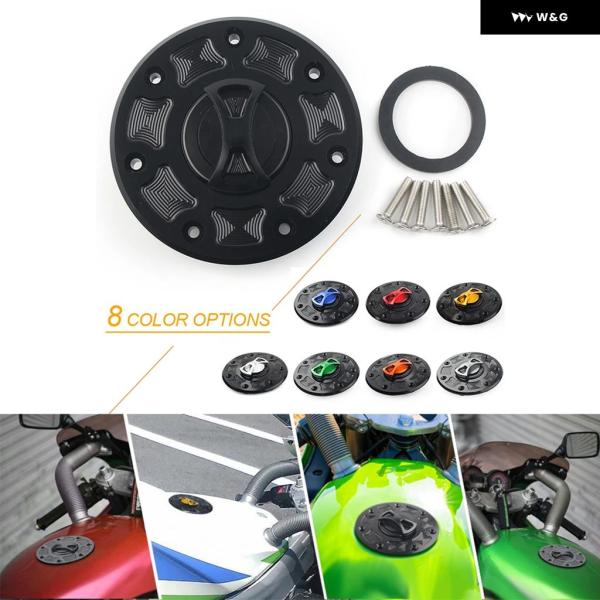並行輸入品  CNC アルミ オートバイ 燃料 ガスタンク キャップ カバー カワサキ ZX9R Z...