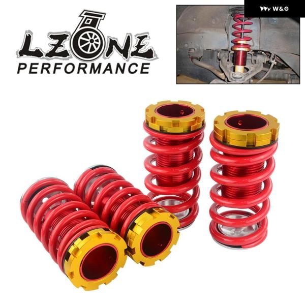 並行輸入品  LZONE - アルミコイルオーバーキット ホンダ シビック 88-00 レッド コイ...