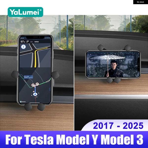 並行輸入品 テスラ モデル3 Y 2017 - 2021-24 2025 車載電話 ホルダー モバイ...