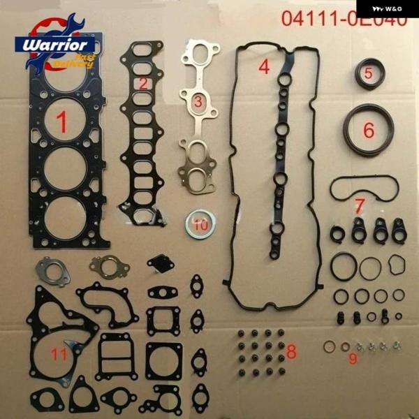 並行輸入品04111-0E040 1GD/2GD エンジン オーバーホールパッケージ トヨタ 2GD...