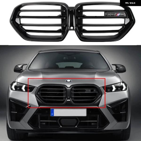 【並行輸入品】車フロント ラジエーター キドニー バンパー LCI フード グリル BMW X6 G...