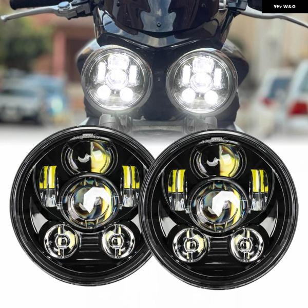 【並行輸入品】5-3/4インチ 5.75インチ オートバイ MOTO LED プロジェクター フル ...