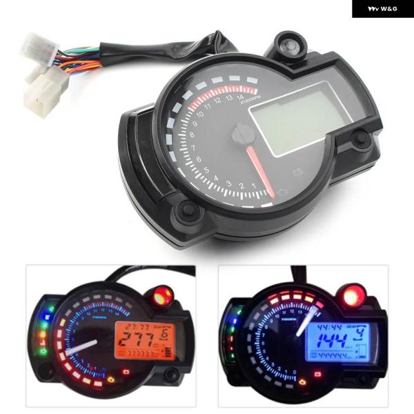 並行輸入品 オートバイ スピード メーター タコメーター ゲージ オドメーター 汎用 LCD デジタ...