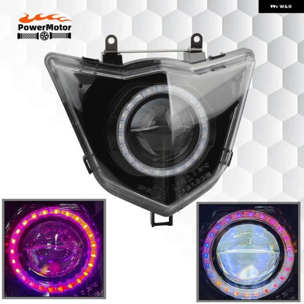 並行輸入品ヤマハ WR 125 X R オートバイ エンジェルアイ RGB ヘッドライト ウィック ...