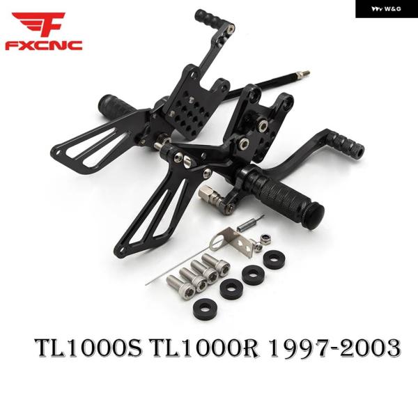 並行輸入品スズキ TL1000S TL1000R 1997-2003 オートバイ リアセット フット...