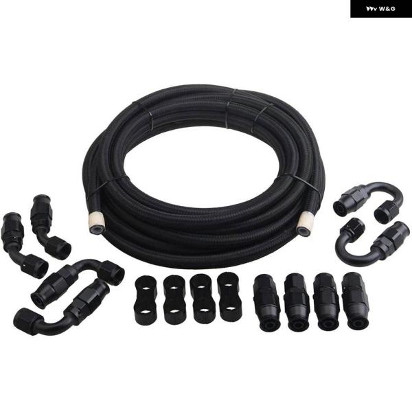 並行輸入品 3M/10フィート PTFEナイロン AN6/AN8/AN10 燃料ホース アダプター ...