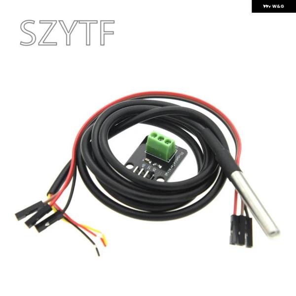 並行輸入品 DS18B20 温度センサー モジュール キット 防水 100CM デジタルセンサー ケ...