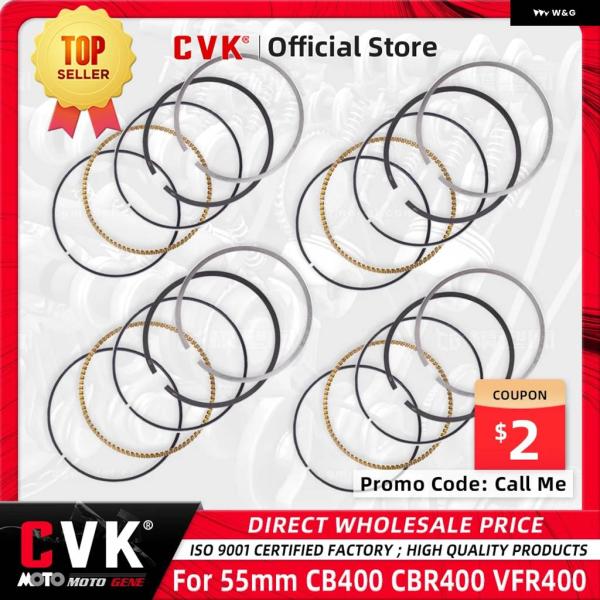 並行輸入品 CVK STD 55MM ピストンリング ホンダ CB400 CB-1 VTEC 400...