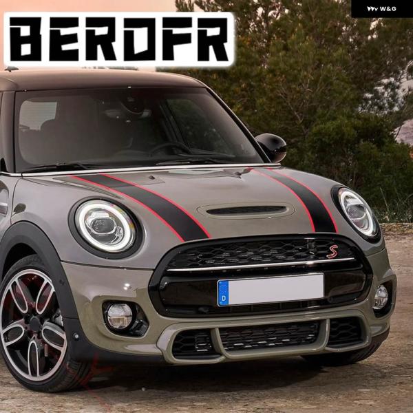 並行輸入品 車用フード デカール エンジン カバー ラリーライン ボンネット ストライプ ステッカー...