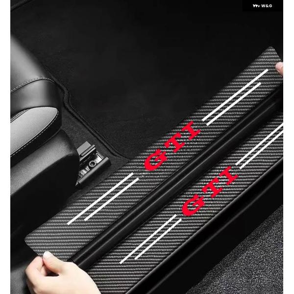 並行輸入品 4PCS 車用 ステッカー シルペダル リア バンパー VW ゴルフ 5 6 7 8 G...