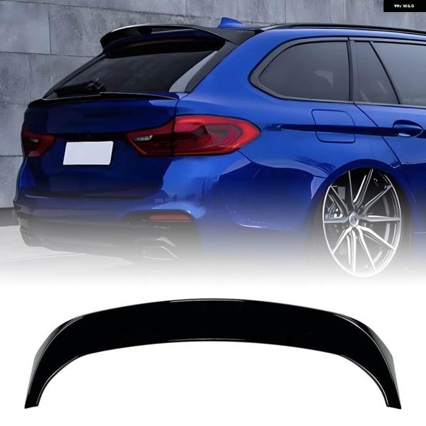 並行輸入品 カーボンルック/グロスブラック リアルーフスポイラー ウイン グリップ テール トランク...