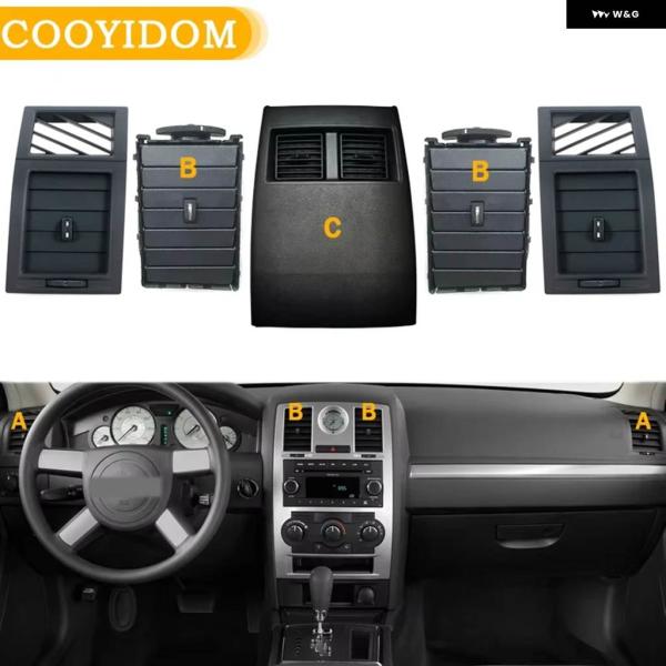 並行輸入品 エアベント フロント/リア ダッシュA/Cヒーターベント アウトレット クライスラー 3...