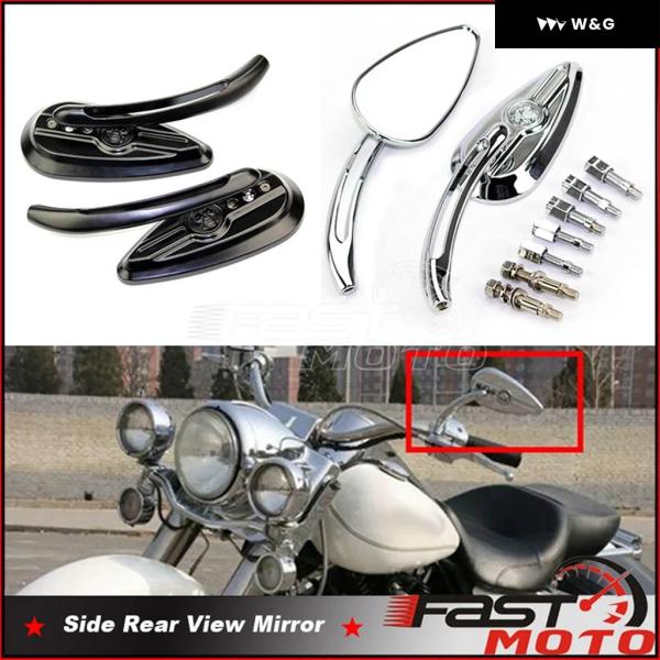 並行輸入品 8MMリアビューサイドミラー ハーレー ロードキング ツーリング スポーツスター XL8...