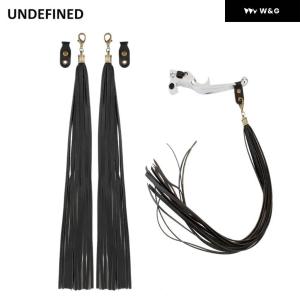 レザーウィップ 本革 フリンジ 全6色 ハーレー ダビットソン ハンドル