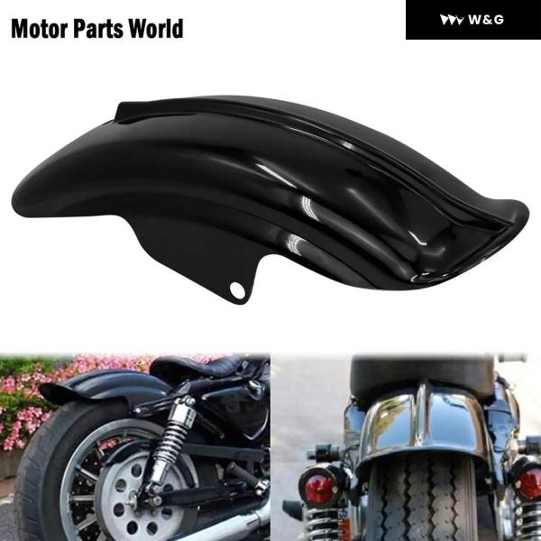並行輸入品  オートバイ バイク リア マッドガード フェンダー ブラックフェンダー ハーレー スポ...